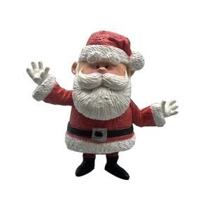The Rudolph Company Jolly Santa Figure Island of Misfit Toys 2.5" PVC 2000 Vtg